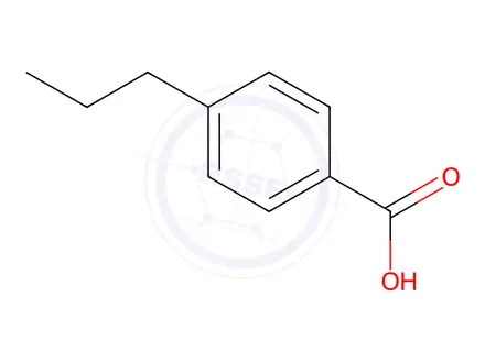 Chemical structure of 4-PropylbenzoicAcid