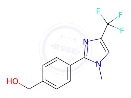 Chemical structure of (4-(1-Methyl-4-(trifluoromethyl)-1H-imidazol-2-yl)phenyl)methanol