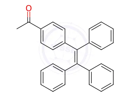 Chemical structure of Ethanone, 1-[4-(1,2,2-triphenylethenyl)phenyl]-