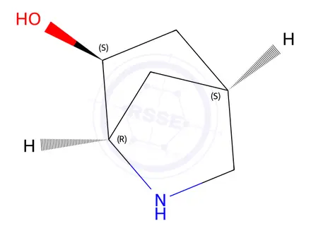 Chemical structure of endo-2-azabicyclo[2.2.1]heptan-6-ol hydrochloride