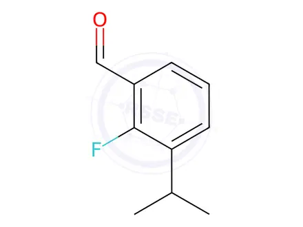 Chemical structure of Benzaldehyde, 2-fluoro-3-(1-methylethyl)-(9CI)