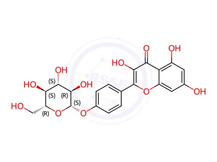Chemical structure of Kaempferol-4'-glucoside