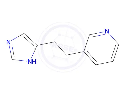 Chemical structure of 3-(2-(1H-Imidazol-5-yl)ethyl)pyridine