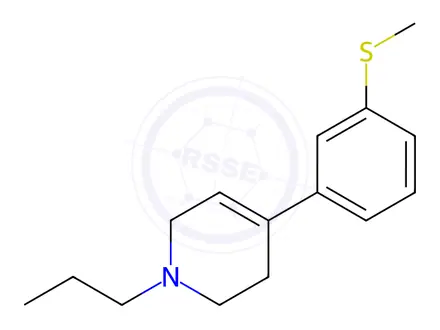 Chemical structure of 4-[3-(Methylsulfanyl)phenyl]-1-propyl-1,2,3,6-tetrahydro-pyridine