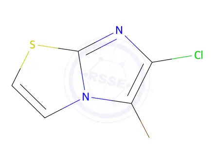 Chemical structure of 5-Bromo-6-chloroimidazo[2,1-b]thiazole