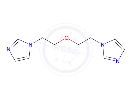 Chemical structure of 1H-Imidazole, 1,1'-(oxydi-2,1-ethanediyl)bis-