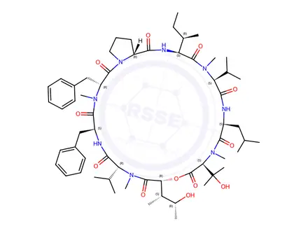Chemical structure of Aureobasidin S4
