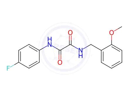 Chemical structure of N1-(4-Fluorophenyl)-N2-(2-methoxybenzyl)oxalamide
