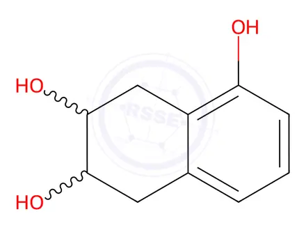 Chemical structure of 5,6,7,8-Tetrahydronaphthalene-1,6,7-Triol