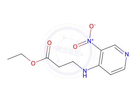 Chemical structure of ETHYL 3-(3-NITROPYRIDIN-4-YLAMINO)PROPIONATE