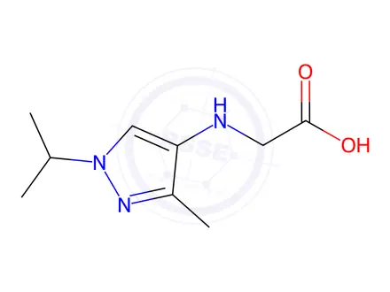 Chemical structure of N-(1-isopropyl-3-methyl-1H-pyrazol-4-yl)glycine