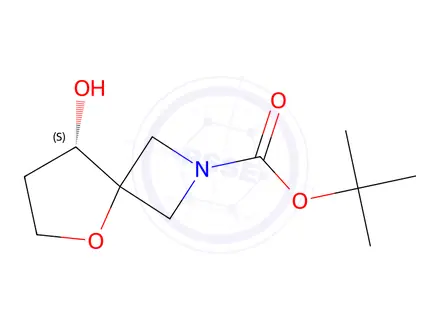 Chemical structure of Tert-butyl (S)-8-hydroxy-5-oxa-2-azaspiro[3.4]Octane-2-carboxylate