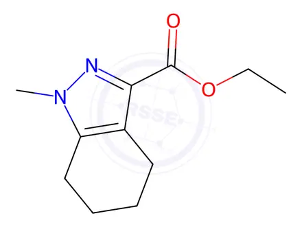 Chemical structure of Ethyl 1-methyl-4,5,6,7-tetrahydro-1H-indazole-3-carboxylate