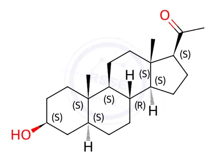 Chemical structure of Allopregnanolone Impurity 1
