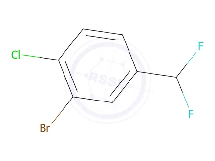 Chemical structure of 2-Bromo-1-chloro-4-(difluoromethyl)benzene