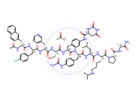 Chemical structure of Degarelix