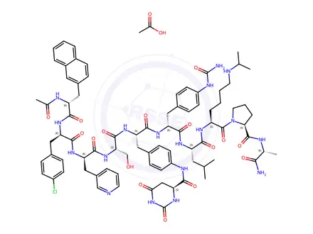 Chemical structure of Degarelix acetate