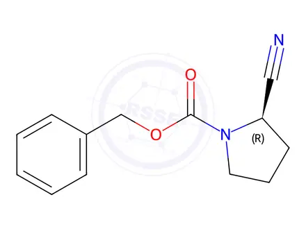 Chemical structure of (R)-1-Cbz-2-cyanopyrrolidine