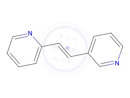 Chemical structure of (E)-2-[2-(3-pyridyl)vinyl]pyridine