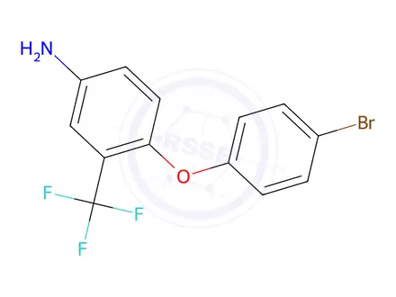 Chemical structure of 4-(4-Bromophenoxy)-3-(trifluoromethyl)aniline