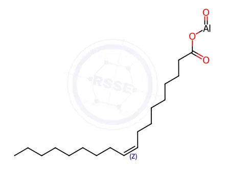 Chemical structure of (Z)-(octadec-9-enoato-O)oxoaluminium