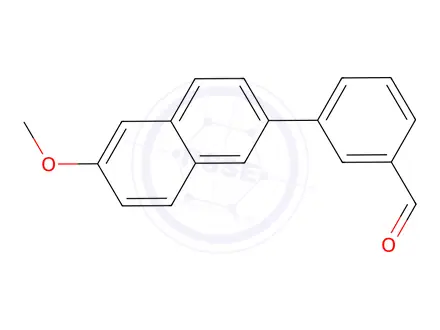 Chemical structure of 3-(6-Methoxynaphthalen-2-yl)benzaldehyde