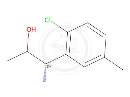 Chemical structure of (1S)-1-amino-1-(2-chloro-5-methylphenyl)propan-2-ol
