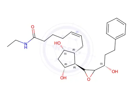 Chemical structure of Bimatoprost 13,14-Epoxide