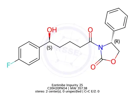 Chemical structure of Ezetimibe Impurity N