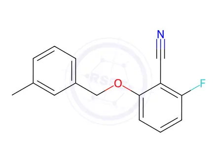 Chemical structure of 2-Fluoro-6-(3-methylbenzyloxy)-benzonitrile