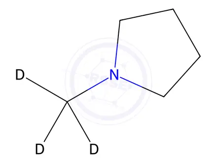 Chemical structure of N-Methyl-d3-pyrrolidine