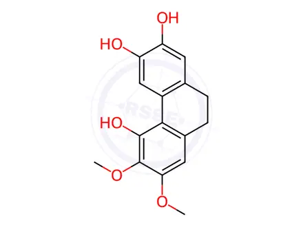 Chemical structure of 9,10-Dihydro-6,7-dimethoxy-2,3,5-phenanthrenetriol