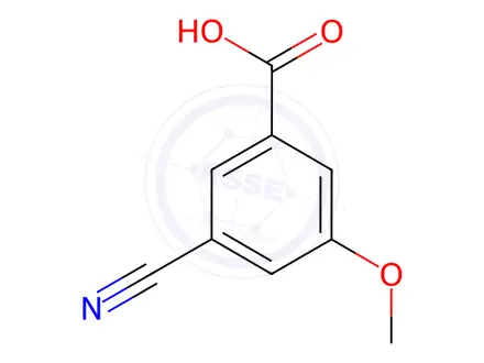 Chemical structure of 3-cyano-5-methoxybenzoic acid