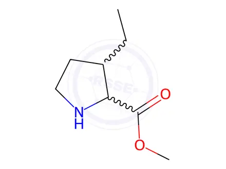 Chemical structure of Proline, 3-ethyl-, methyl ester (9CI)