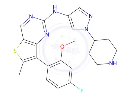 Chemical structure of Nefextinib