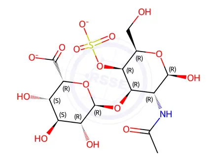 Chemical structure of Chondroitin Sulfate Impurity 1 Monomer (Chondroitin Sulfate B) (Dermatan Sulfate)