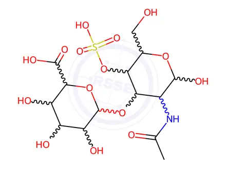 Chemical structure of Dermatan sulfate sodium salt