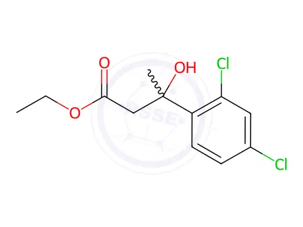 Chemical structure of Ethyl 3-(2,4-dichlorophenyl)-3-hydroxybutanoate