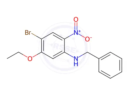 Chemical structure of N-Benzyl-4-bromo-5-ethoxy-2-nitroaniline