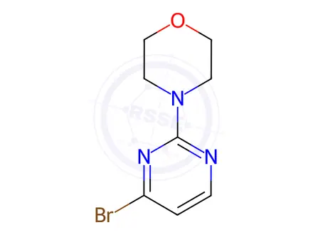 Chemical structure of 4-(4-Bromopyrimidin-2-yl)morpholine