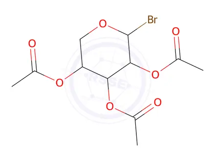 Chemical structure of 2,3,4-Tri-O-acetyl-D-arabinopyranosyl bromide-