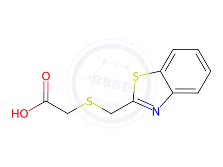 Chemical structure of [(1,3-Benzothiazol-2-ylmethyl)thio]acetic acid