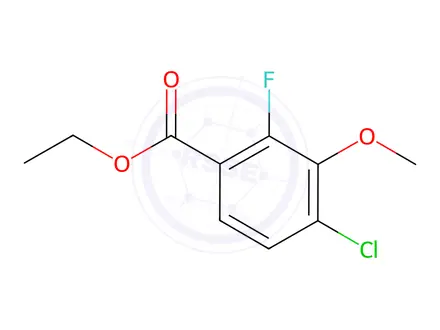 Chemical structure of Ethyl 4-chloro-2-fluoro-3-methoxybenzoate