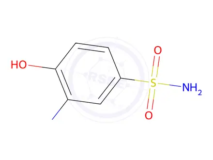 Chemical structure of 3-amino-4-hydroxybenzenesulphonamide, sodium salt