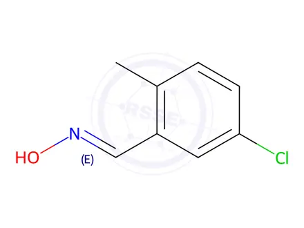 Chemical structure of (E)-5-chloro-2-methylbenzaldehyde oxime