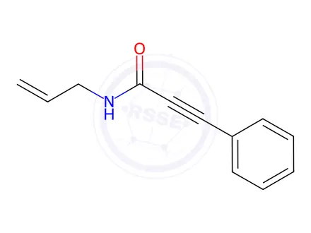 Chemical structure of N-allyl-3-phenylpropiolamide