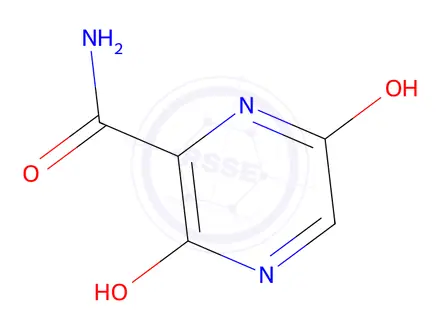 Chemical structure of 3,6-dihydroxypyrazine-2-carboxamide