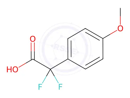 Chemical structure of 2,2-Difluoro-2-(4-methoxyphenyl)acetic acid