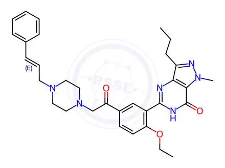 Chemical structure of Cinnamyldenafil