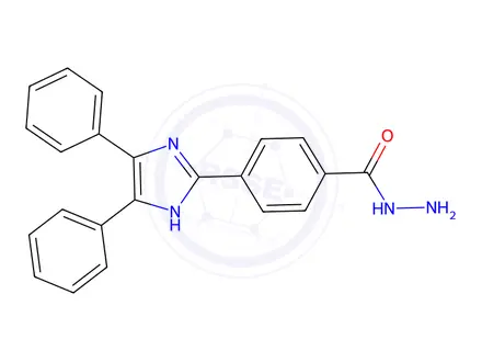 Chemical structure of 2-(4-(HYDRAZINOCARBONYL)PHENYL)-4,5-DIPHENYLIMIDAZOLE*